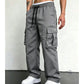 ☁️ All-Day Comfort | Men's Relaxed-Fit Cargo Trousers with Multiple Pockets