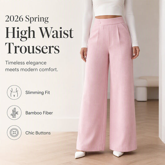 ✨New Arrivals & Special Offers-Women's Elegant  High Waist Wide Leg Pants