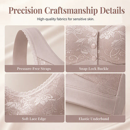 ⏰Buy 1 Get 1 Free💃Front Closure Wire-Free Bra for Elderly Women Seamless Vest Style Plus Size