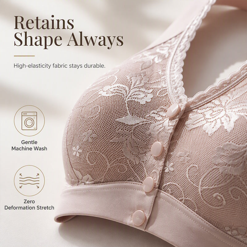 ⏰Buy 1 Get 1 Free💃Front Closure Wire-Free Bra for Elderly Women Seamless Vest Style Plus Size