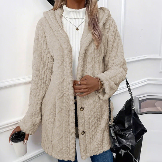 ✨ Women's Hooded Button Down Jacket– Casual Lightweight Outer Layer For Effortless Everyday Style🤍