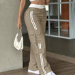 ⏰Last Day Sale 63% Off  👖 Women's Side Stripe Straight-Leg Cargo Pants