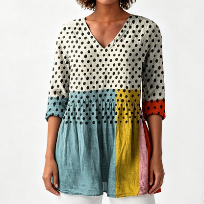 ⏰Last Day Sale 52% Off 💃 Women's Loose Digital Print Round Neck T-Shirt Short Sleeve Casual Top
