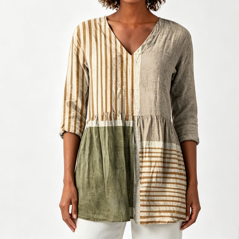 ⏰Last Day Sale 52% Off 💃 Women's Loose Digital Print Round Neck T-Shirt Short Sleeve Casual Top