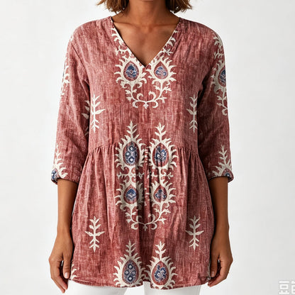 ⏰Last Day Sale 52% Off 💃 Women's Loose Digital Print Round Neck T-Shirt Short Sleeve Casual Top