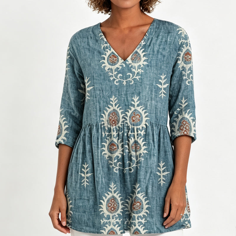 ⏰Last Day Sale 52% Off 💃 Women's Loose Digital Print Round Neck T-Shirt Short Sleeve Casual Top