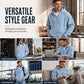 ☁️ All-Day Comfort | Men's Waffle Knit Full-Zip Hooded Sweatshirt