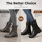 🥾 All-Day Comfort | Women's Round-Toe Chunky Heel Ankle Boots