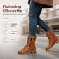 🥾 All-Day Comfort | Women's Round-Toe Chunky Heel Ankle Boots