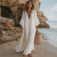 🌿 EFFORTLESS SUMMER ELEGANCE | Crochet V-Neck Maxi Dress -50%