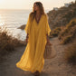 🌿 EFFORTLESS SUMMER ELEGANCE | Crochet V-Neck Maxi Dress -50%