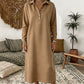 Women's Long Sleeve Knit Sweatshirt Dress