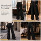 Women's High-Waisted Double-Breasted Pants