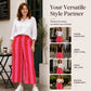 Women's Casual Striped Wide-Leg Pants