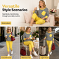 Women's Two-Piece Striped Long Sleeve Top & Pants Set
