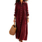 ✨ Effortless Everyday Style | Women's Relaxed-Fit Button-Front Maxi Dress
