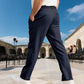 Men's Straight-Leg Dress Pants with Drawstring