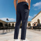 Men's Straight-Leg Dress Pants with Drawstring