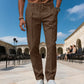 Men's Straight-Leg Dress Pants with Drawstring
