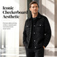 ✨ DISTINCTIVE EVERYDAY STYLE | Men's Faux-Suede Checkerboard Jacket -50%