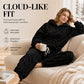 ☁️ All-Day Cosy Comfort | Women's Embossed Plush 2-Piece Lounge Set