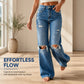 👖 VINTAGE EDGE, MODERN FIT | Distressed Wide-Leg Jeans -50%