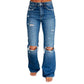 👖 VINTAGE EDGE, MODERN FIT | Distressed Wide-Leg Jeans -50%