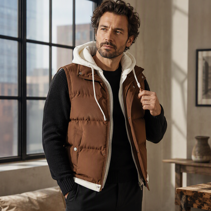 🔥 WARMTH WITHOUT THE BULK | Hooded Puffer Vest -50%