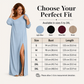 ✨ EFFORTLESS ELEGANCE | Off-Shoulder Side-Slit Dress -50%