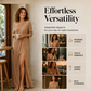 ✨ EFFORTLESS ELEGANCE | Off-Shoulder Side-Slit Dress -50%