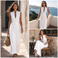 🤍 EFFORTLESS SUMMER ELEGANCE | Deep V-Neck Maxi Dress -50%