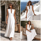 🤍 EFFORTLESS SUMMER ELEGANCE | Deep V-Neck Maxi Dress -50%