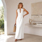 🤍 EFFORTLESS SUMMER ELEGANCE | Deep V-Neck Maxi Dress -50%