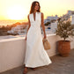 🤍 EFFORTLESS SUMMER ELEGANCE | Deep V-Neck Maxi Dress -50%