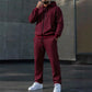 ☁️ All-Day Comfort | Men's Colour-Block Zip-Up Hoodie & Jogger Set