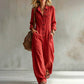✨ Effortless Everyday Style | Women's Wide-Leg Cargo Jumpsuit with Pockets