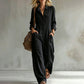 ✨ Effortless Everyday Style | Women's Wide-Leg Cargo Jumpsuit with Pockets