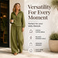 ✨ Elevated Comfort | Women's Zip-Up Cardigan & Wide-Leg Trousers Set