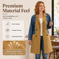 ✨ Effortless Everyday Style | Women's Denim Patchwork Lapel Jacket