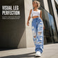 ✨ Effortless Everyday Style | Women's Distressed High-Rise Wide-Leg Jeans