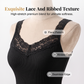 ✨ Easy-Wear Style | Women's Lace-Trim V-Neck Slim-Fit Tank Top