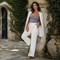 ✨ Easy-Wear Style | Women's Lace-Trim V-Neck Slim-Fit Tank Top