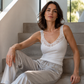 ✨ Easy-Wear Style | Women's Lace-Trim V-Neck Slim-Fit Tank Top