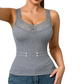 ✨ Easy-Wear Style | Women's Lace-Trim V-Neck Slim-Fit Tank Top