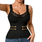 ✨ Easy-Wear Style | Women's Lace-Trim V-Neck Slim-Fit Tank Top