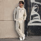 ☁️ All-Day Comfort | Men's Printed Half-Zip Sweatshirt & Trousers Set