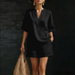 ✨ Effortless Everyday Style | Women's V-Neck Top & Wide-Leg Shorts Set