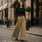 ✨ Effortless Everyday Style | Women's High-Waisted Wide-Leg Trousers with Pockets