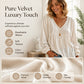 ✨ Elevated Comfort | Women's Elegant V-Neck Velvet Top