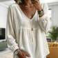 ✨ Elevated Comfort | Women's Elegant V-Neck Velvet Top